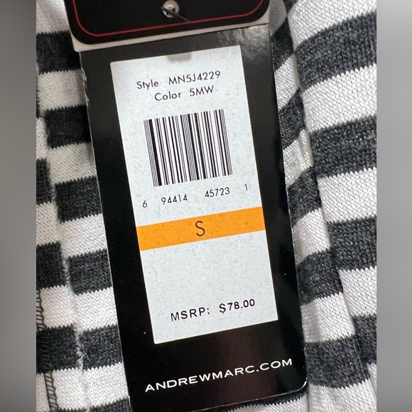 NEW Marc New York by Andrew Marc Striped Button Fleece Lined Knit Jacket Coat - Picture 10 of 16